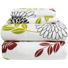 66%OFF シートセット アゾレスホームプリント花フランネルシートセット - フル、ディープポケット Azores Home Printed Floral Flannel Sheet Set - Full Deep Pockets画像